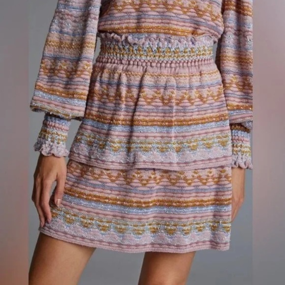 🩷 NWT Cecilia Prado tiered ruffle skirt - Picture 2 of 9